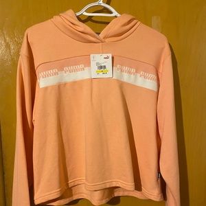 Puma hoodie size medium color peach